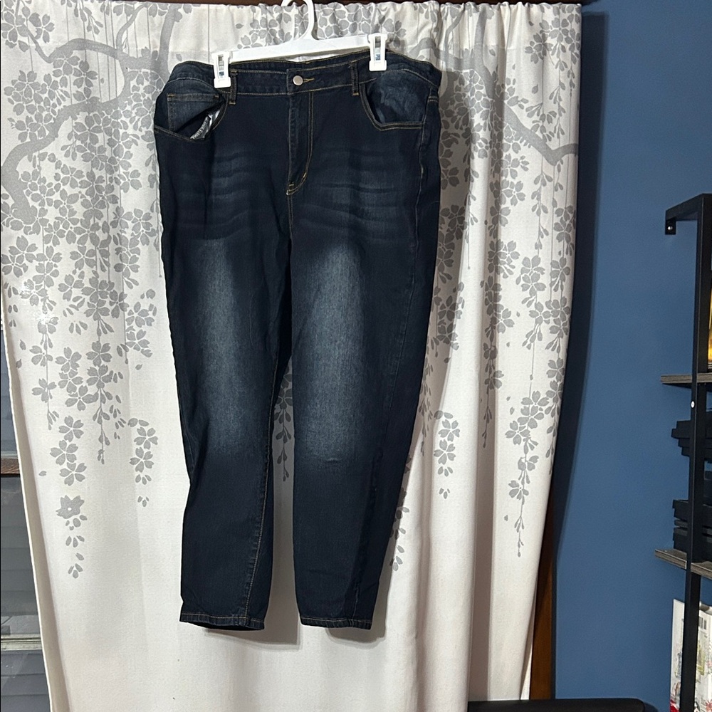 SHEIN Deep Indigo Denim Pants